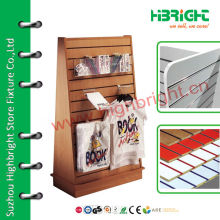 double sided slatwall shoe display,mdf display rack